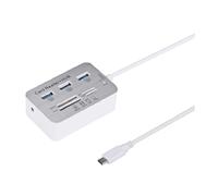 Zhdbchyuu 7in One HUB+4 Ports Expander SD TF MS M2 MMC Memory Card Reader Adapter for U Disk PC Laptop Mouse Keyboard Type-C