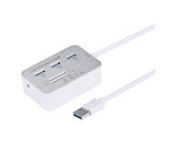 Zhdbchyuu 7in One HUB+4 Ports Expander SD TF MS M2 MMC Memory Card Reader Adapter for U Disk PC Laptop Mouse Keyboard USB