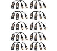 Zhdbchyuu 8MP Twisted Pair BNC CCTV Video Balun Passive Transceivers Support AHD/CVI/TVI 4K Camera Cat5e/ Cat6 UTP Cable Connector