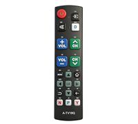 Zhdbchyuu A-TV19Q Universal Big Button TV Remote for Seniors Easy to Use and Set Up with Learning Functions Fit Most Smart TV