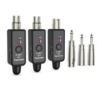 Zhdbchyuu A11 Wireless XLR Transmitter and Receiver 2.4GHz, Wireless Microphone Set for Dynamic Microphones, Audio Mixer,PA System