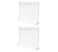 Zhdbchyuu Acrylic Fishing Lure Display Stand for 10 Lures Each, Dual Pack - Ideal for Store and Home Decoration