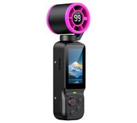 Zhdbchyuu Action Camera with Built-in Portable Fan,180° Rotatable Lens, with Long Battery Life, for Daily Recording