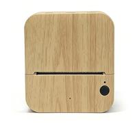 Zhdbchyuu AI-Powered Smart Voice Thermal Printer for Coloring, Drawing, Educational Portable USB WiFi Bluetooth Wood Color