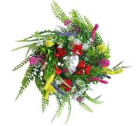 Zhdbchyuu Artificial Spring Summer Wreath for Front Door Yellow Daisy Wreath with Olive Leaf,Eucalyptus Leaves for Front Door