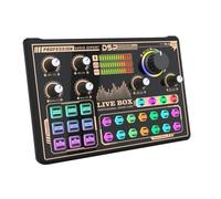 Zhdbchyuu Audio Mixer Sound Board with Voice Changer Denoise for Phone Live Streaming Singing Gaming