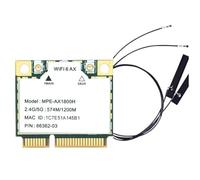 Zhdbchyuu -AX1800H MT7921 WiFi6 Network Card 2.4G/5G Dual Band Gigabit Mini Pcie Adapter BT5.2 for Laptop Win10/11