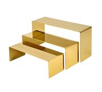 Zhdbchyuu Bag Display Stand Set 3,Silver/Gold Purse Display,Duty Handbag Display Stand Shoe Rack for Wallets,Shoes,Perfume Gold