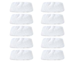 Zhdbchyuu Basics Universal Microfibre Cloths for Steam Cleaner, Replacement Pad, Washable, 10-Pack