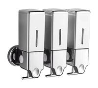 Zhdbchyuu Bathroom Shower Soap Dispenser 1500ml Refillable Convenient Space Saving Shampoos Container Wall Mount for RV B