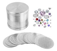 Zhdbchyuu Bead Sorter Sifter 65mm Stainless Steel Sieve, Fine Mesh Jewelry Making Tools for Sorting and Stone Sizing