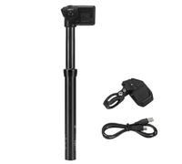 Zhdbchyuu Bike Wireless Dropper Seatpost IP67 Waterproof Rechargeable Automatic Lifting Travel 100mm Smart Electric Seatpost 34.9