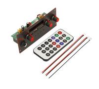 Zhdbchyuu Bluetooth 5.0 MP3 WMA Decoder Board 10W Amplifier 5V 6.5mm Microphone FM Radio TF USB Car Audio Music Player Speaker