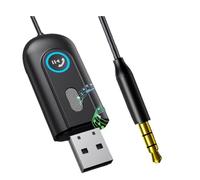 Zhdbchyuu Bluetooth 5.3 Receiver Adapter - USB Converte Bluetooth Adapter for Car Audio, Home Stereo, Speaker