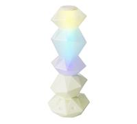Zhdbchyuu Bluetooth Music Sync Crystal Lamp Speakers 3D Stackable Crystal LED Light with Magic Wand Control for Home Decor A