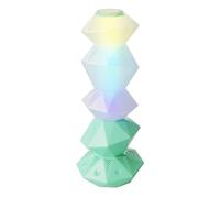 Zhdbchyuu Bluetooth Music Sync Crystal Lamp Speakers 3D Stackable Crystal LED Light with Magic Wand Control for Home Decor B