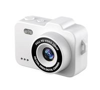 Zhdbchyuu Camera 1080P Micro Camera Keychain Camera Necklace-Style Vlog Camera Pocket Camera Ultra-Compact Digital Camera White