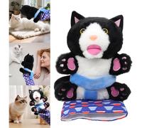 Zhdbchyuu Cat Wrestling Toy Puppet, Essential Cat Wrestling Gloves for Pet Lovers, Cat Ragdoll Wrestler with Tough Padding
