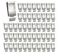 Zhdbchyuu Cat6 Rj45 Connector Ethernet Cable Plug Network 8P8C Metal Shielded Male 8pin Modular Rj 45 Jack Terminals A