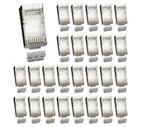 Zhdbchyuu Cat6 Rj45 Connector Ethernet Cable Plug Network 8P8C Metal Shielded Male 8pin Modular Rj 45 Jack Terminals B