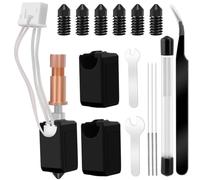 Zhdbchyuu Ceramic Hotend S1 Combo Hotend 1 Hot End 6 Hardened Steel Nozzles and 2 Socks Compatible with S1/ S1 Combo 3D Printers