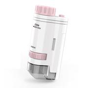 Zhdbchyuu Children's Portable Microscope Magnifier 80-200X Focusing Optical Research Science Educational Toy Outdoor Exploration