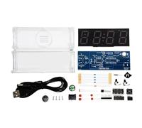 Zhdbchyuu Colorful Electronic Clock DIY Kit Time/Alarm/Date/Day of The Week/Temperature Display Digital Clock Watch Welding
