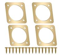 Zhdbchyuu Copper Portal Metal Bird House Protector for Small Birds 1.5Inch Opening, 4-Pack