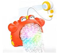 Zhdbchyuu Crab Bath Toys for Kids 1-3 & Babies 6-12 Months, Bath Shower Head, Rechargeable Light Up Bubble Machine with Music.