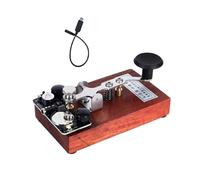 Zhdbchyuu CW Morse Code Training Key Manual Telegraph Key with Sound & Light Feedback for Radio FM Telegram Radio Transmission Key