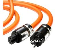 Zhdbchyuu D505 OFC Audio Power Cable EU HiFi Power Cable Audiophile AC Power Cord 250V 16A for Amplifier Speaker Audio System 1M