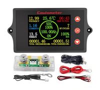 Zhdbchyuu Digital Battery Load Tester 12V-100V LCD Color Display with Buzzing-Alarm Electrician Tool for Car Battery Indicator