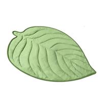 Zhdbchyuu Dog Cooling Mat, Leaf Shape, Pet Pad Reversible All Season Blanket for Dogs & Cats, Small 34x39 in, Sage Green
