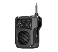 Zhdbchyuu Electric Guitar Speaker Amplifier Rechargeable Portable Tone Control Distortion Overdrive Reverb Effect for Beginner
