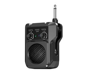 Zhdbchyuu Electric Guitar Speaker Amplifier Rechargeable Portable Tone Control Distortion Overdrive Reverb Effect for Beginner
