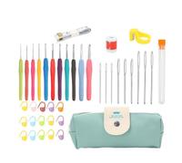 Zhdbchyuu Ergonomic Crochet Hook Set Extra Long Kit Crochet Needles Knitting Crochet Tricot Accessories for Beginners Comfortable