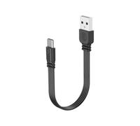 Zhdbchyuu Flat Flexible Straight&Up & Down & Left & Right Angled 90 Degree USB Male to Type C Male Charging and Data Cable T1