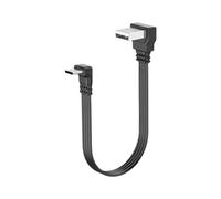 Zhdbchyuu Flat Flexible Straight&Up & Down & Left & Right Angled 90 Degree USB Male to Type C Male Charging and Data Cable T2