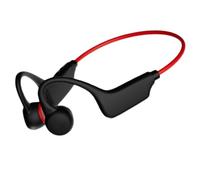 Zhdbchyuu G1 Bone Conduction Headset Hanging Ear Style IPX8 Waterproof Bluetooth 5.4 Wireless Headphones for Sports Fitness Red