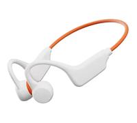 Zhdbchyuu G1 Bone Conduction Headset Hanging Ear Style IPX8 Waterproof Bluetooth 5.4 Wireless Headphones for Sports Fitness Orange