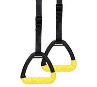 Zhdbchyuu Gymnastic Rings Pull Up Handle Rings with Adjustable Straps for Men Women Home Workouts Strength Training Fitness