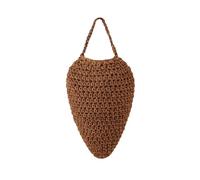 Zhdbchyuu Handmade Crochet Faux Wasp Nest Hanging Decor, Caramel Color Waterproof Honeycomb Style Lantern for Garden, Yard, Patio