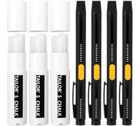 Zhdbchyuu Heat Erasable Fabric Marker for Sewing, Refillable Chalk DIY Markers Bulk for Fabric, Cotton,4 Pens + 60 Premium Refills
