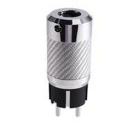 Zhdbchyuu High-End Nano Crystal Carbon Fiber -Plated EU AC Power Plug 10A 250V 15A 125V IEC Connector Audiophile