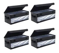 Zhdbchyuu Home CD Storage Box with Handle, Tape Cassette Display Stand, DVD and Optical Disc Rack