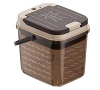 Zhdbchyuu Household Tea Set Waste Water Bucket with Tea Water Separation Drainage System Brown