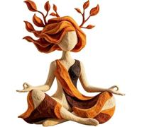Zhdbchyuu Inner Harmony Sculptural, Meditation Sculpture Figurine, Yoga Statue Decor,for Living Room Bedroom Desk, Relaxation Gift