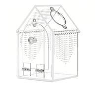 Zhdbchyuu Jumping Spider Enclosure,Warp-Proof Seamless Acrylic Tarantula Terrarium,Front Opening Bug Habitat with Feeding Port