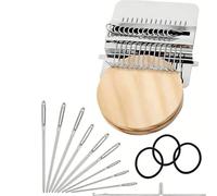 Zhdbchyuu Knit Patch Kit Darning, Mini Portable Weaving Tool for Mending Jeans, Socks, and Clothes