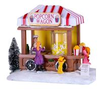 Zhdbchyuu LED Christmas Scene Village House Ornaments Decorations Building for Party Desktop Xmas Decoration Popcorn House